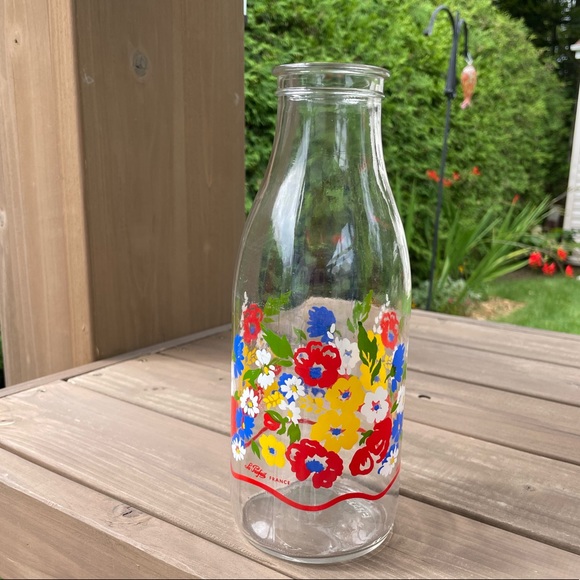 Vintage Milk jug ´Le Parfait’ from France with multi flowers - Picture 2 of 13